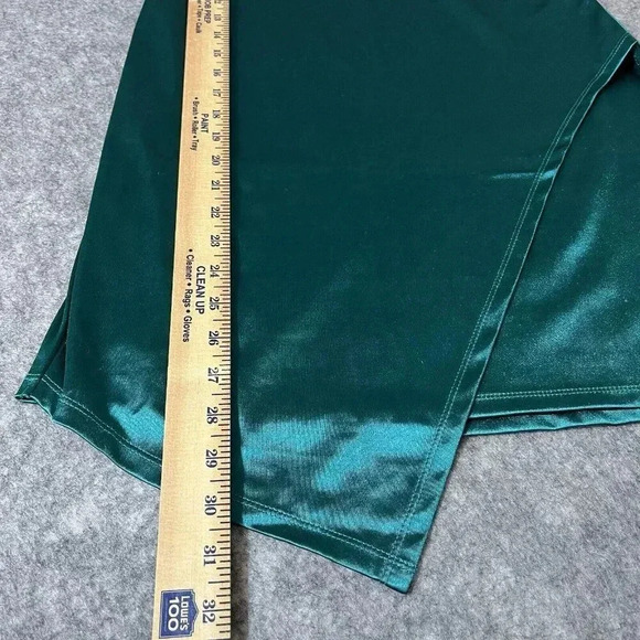 Rue 21 Cocktail Slip Dress Womens L Teal Tulip Hem Feminine Romantic Date Night - Picture 14 of 16